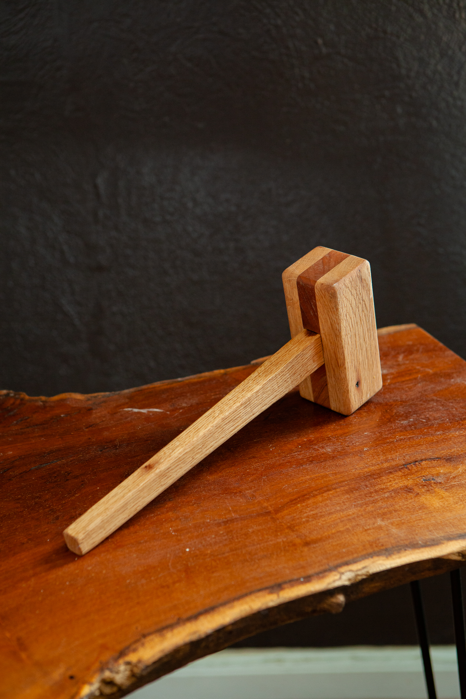 Red Oak and Cherry Wooden Mallet